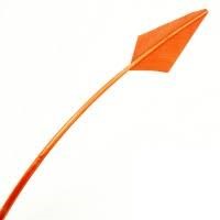 Bright Orange Arrow Head Feather
